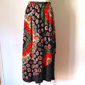 Vintage Maxi Skirt 60s 70s Size 6